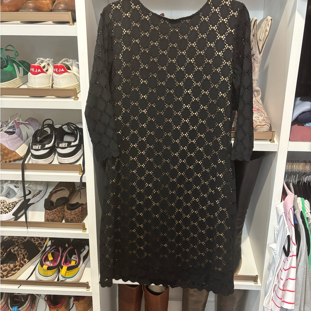 Ronni Nicole Black Long Sleeve Sheath Dress